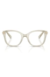 Swarovski 51mm Square Optical Glasses In Transparent