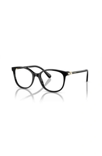 Swarovski 51mm Square Optical Glasses In Black