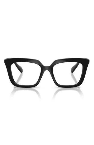 Swarovski 51mm Square Optical Glasses In Black