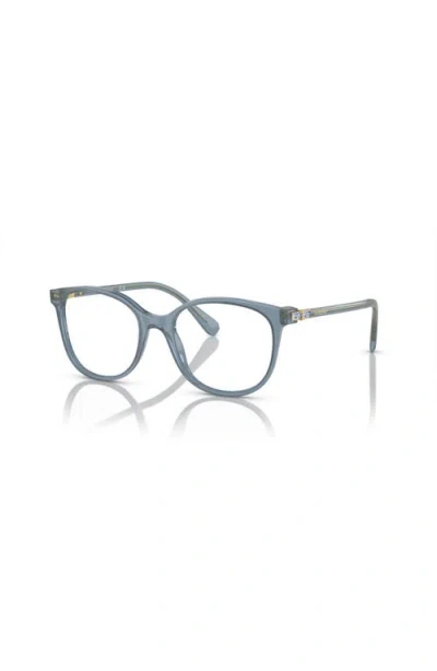 Swarovski 51mm Square Optical Glasses In Blue