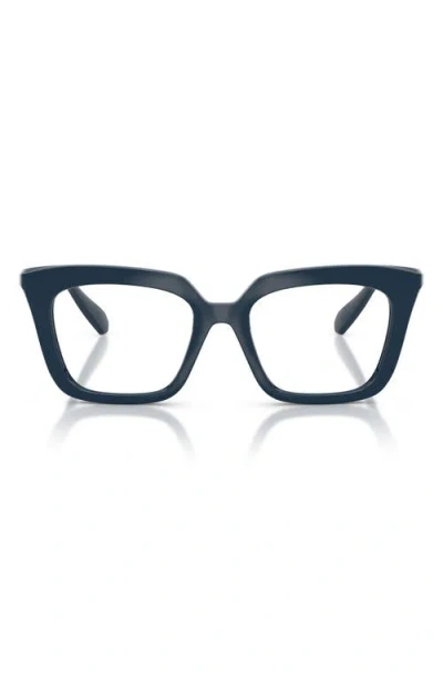 Swarovski 51mm Square Optical Glasses In Blue