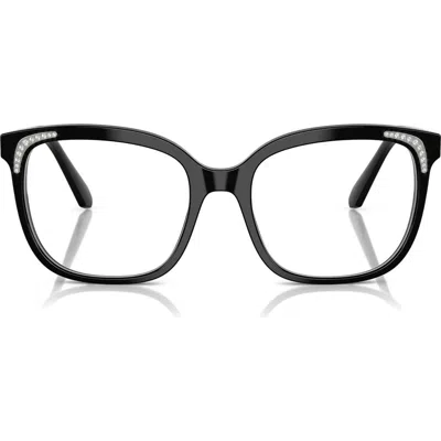 Swarovski 52mm Butterfly Optical Glasses In Black