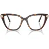 Swarovski 53mm Phantos Optical Glasses In Brown