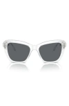 Swarovski 52mm Cat Eye Sunglasses In Crystal