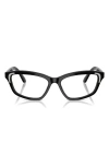 Swarovski 52mm Irregular Optical Glasses In Black