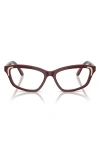 Swarovski 52mm Irregular Optical Glasses In Burgundy