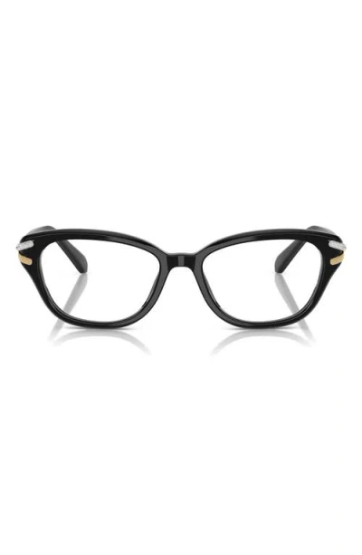 Swarovski 52mm Pillow Optical Glasses In Black