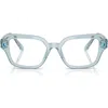 Swarovski 52mm Pillow Optical Glasses In Blue
