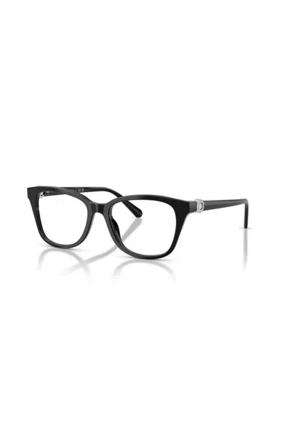 Swarovski 52mm Rectangle Optical Glasses In Black