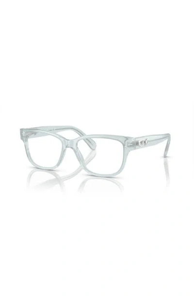 Swarovski 52mm Rectangle Optical Glasses In Blue