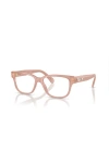 Swarovski 52mm Rectangle Optical Glasses In Brown