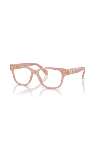 Swarovski 52mm Rectangle Optical Glasses In Brown