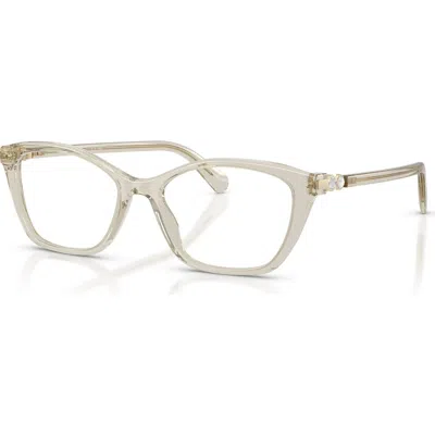 Swarovski 52mm Rectangle Optical Glasses In Neutral