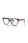 Swarovski 52mm Round Optical Glasses In Black