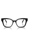 Swarovski 50mm Small Square Optical Glasses In Black