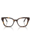 Swarovski 52mm Square Optical Glasses In Brown