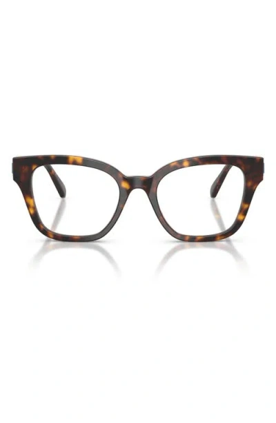 Swarovski 52mm Square Optical Glasses In Brown