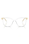 Swarovski 52mm Square Optical Glasses In Crystal