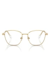 Swarovski 52mm Square Optical Glasses In Gold