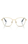 Swarovski 52mm Square Optical Glasses In Shiny Gold
