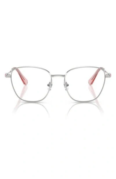 Swarovski 52mm Square Optical Glasses In Silver