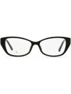 Swarovski 5391 Rectangle-frame Crystal Glasses In Black