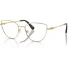 Swarovski 53mm Cat Eye Optical Glasses In Gold