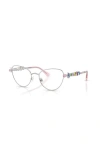 Swarovski Sk 1024 401m 51mm Womens Cat-eye Eyeglasses 51mm In Silver