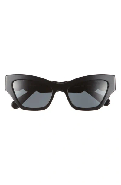 Swarovski 53mm Cat Eye Sunglasses In Black