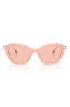 Swarovski 53mm Cat Eye Sunglasses In Opal Pink