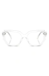 Swarovski 53mm Geometric Optical Glasses In Crystal