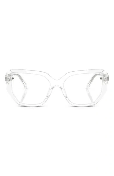 Swarovski 53mm Geometric Optical Glasses In Crystal