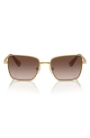 Swarovski 53mm Gradient Round Sunglasses In Gold Purple