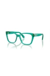 Swarovski 53mm Irregular Optical Glasses In Green