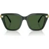 Swarovski Womens Sk6041 Irregular-frame Acetate Sunglasses Green