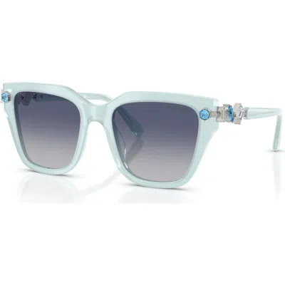 Swarovski 53mm Irregular Sunglasses