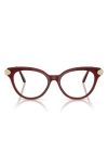 Swarovski 53mm Phantos Optical Glasses In Burgundy