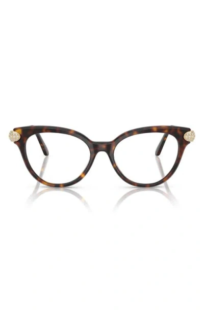 Swarovski 53mm Phantos Optical Glasses In Brown