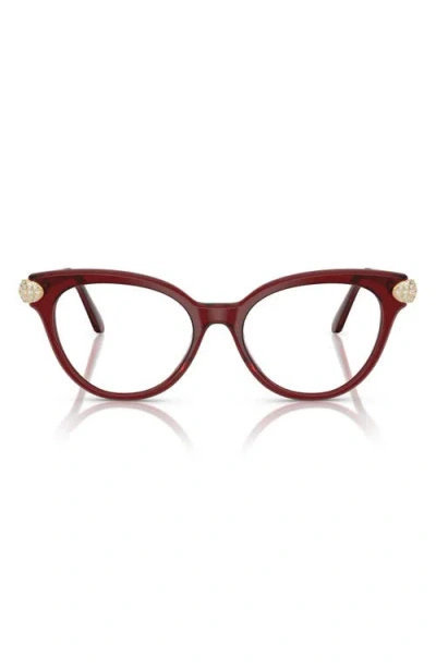 Swarovski 53mm Phantos Optical Glasses In Brown