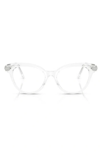 Swarovski 53mm Phantos Optical Glasses In Transparent/demo Lens