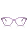 Swarovski 53mm Pillow Optical Glasses In Purple