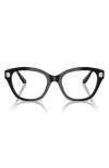 Swarovski 53mm Pillow Optical Glasses In Black