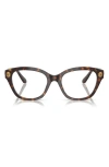 Swarovski 53mm Pillow Optical Glasses In Havana