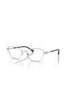 Swarovski 53mm Rectangle Optical Glasses In Metallic