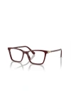 Swarovski 51mm Rectangle Optical Glasses In Brown