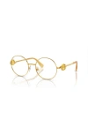 Swarovski 53mm Round Optical Glasses In Gold