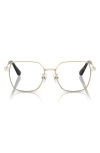 Swarovski 53mm Square Optical Glasses In Pale Gold