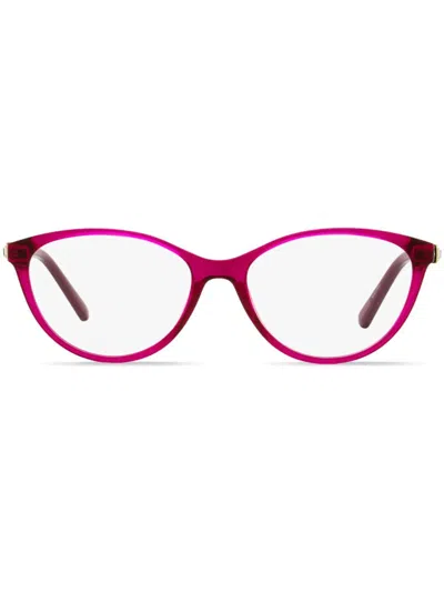 Swarovski 5415 Oval-frame Crystal Glasses In Pink