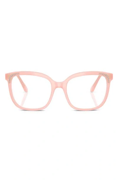 Swarovski 54mm Butterfly Optical Glasses In Milky Pink