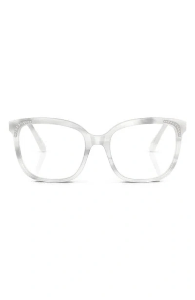 Swarovski 54mm Butterfly Optical Glasses In White
